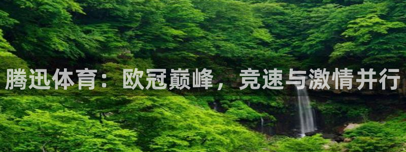腾迅体育：欧冠巅峰，竞速与激情并行